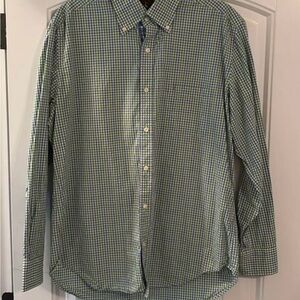 Tailorbyrd Green and Blue Plaid Men's Shirt